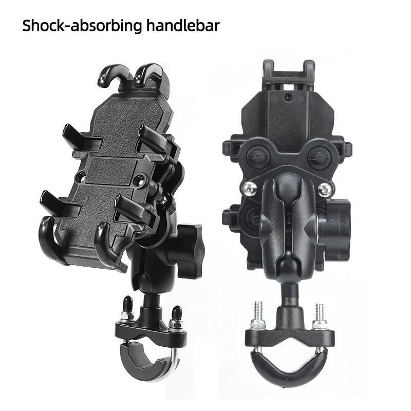 Motorcycle Bike Phone Holder with Shock Absorber