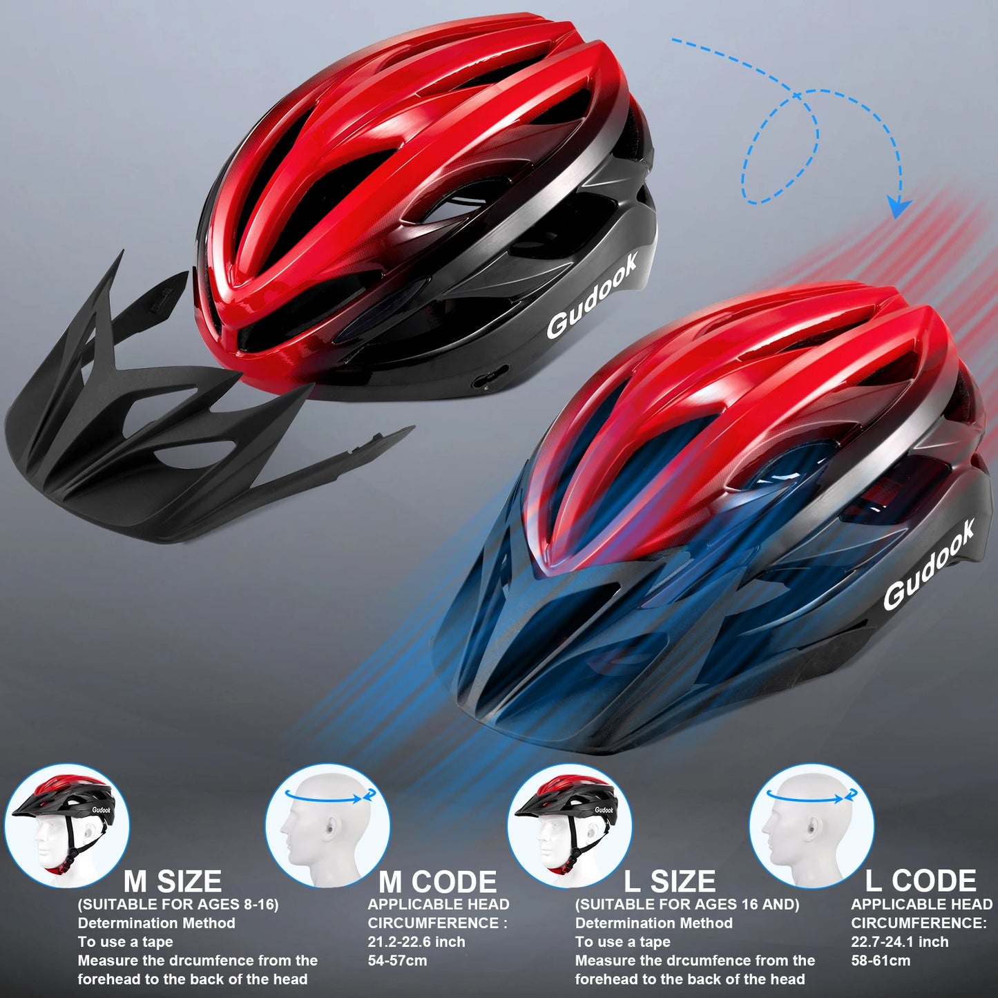 Bike Helmet, Bicycle Helmet for Adult Men & Women