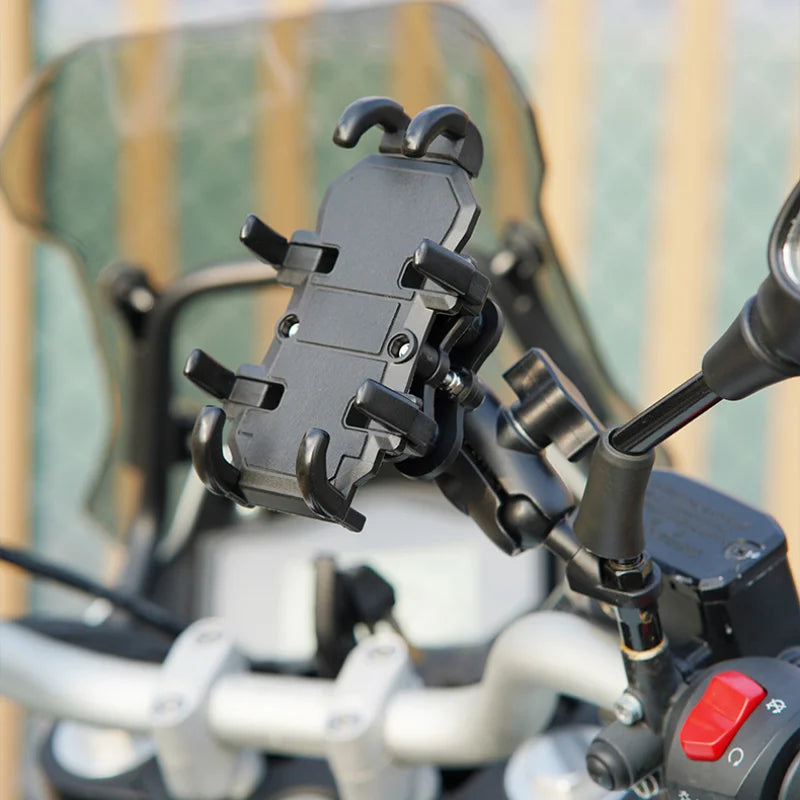 Motorcycle Bike Phone Holder with Shock Absorber