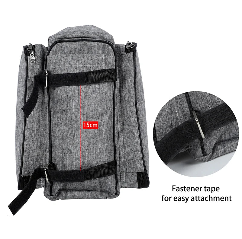 WEST BIKING Bike Rear Rack Bag 15-20L Large Capacity MTB Road Bike Travel Luggage Storage Bags Trunk Panniers Shoulder Handbag
