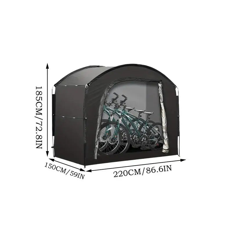 Bicycle tent outdoor storage