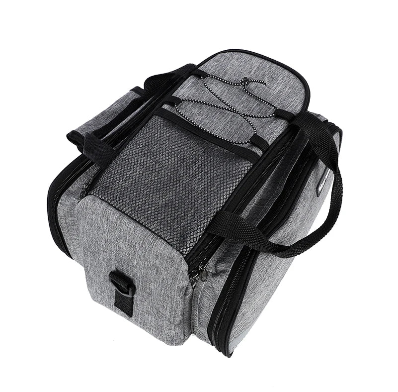 WEST BIKING Bike Rear Rack Bag 15-20L Large Capacity MTB Road Bike Travel Luggage Storage Bags Trunk Panniers Shoulder Handbag