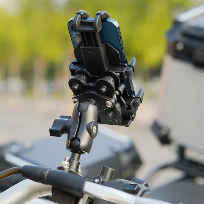 Motorcycle Bike Phone Holder with Shock Absorber