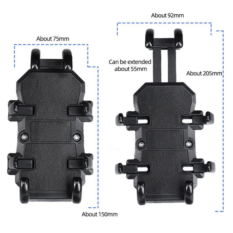 Motorcycle Bike Phone Holder with Shock Absorber