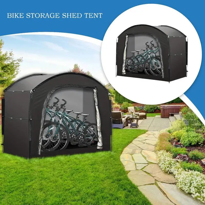 Bicycle tent outdoor storage