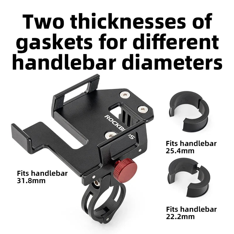 ROCKBROS Bike Phone Holder 360° View Bicycle Phone Holder
