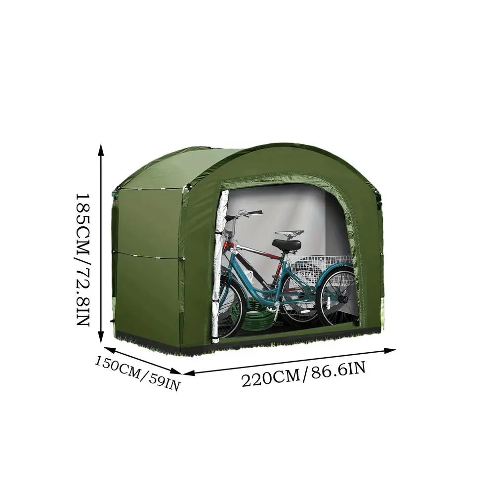 Bicycle tent outdoor storage