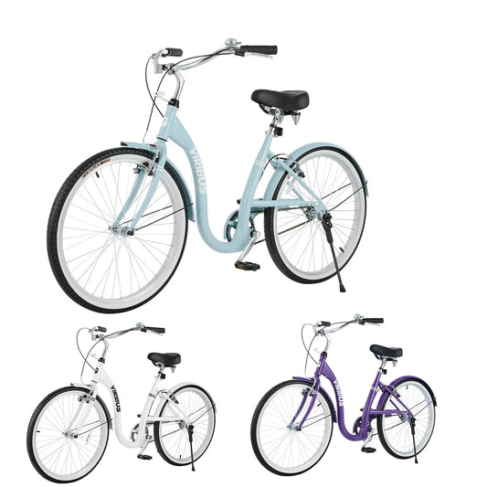 tep Through Women Bicycle Adult Beach Cruiser