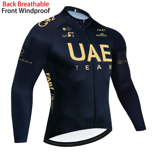 New Gold Windproof Cycling Clothing