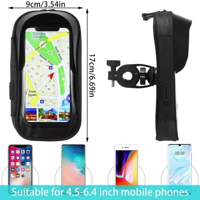Handlebar Bag Phone Holder Bike Front Frame Phone Bag