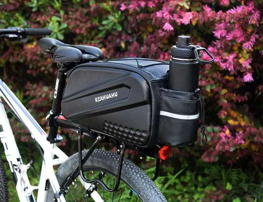 ThinkRider Bicycle Hard Shell Tear Hunch Bag,14L Large Capacity Hunch Bag,Anti-Splash Material,With Rain Cover