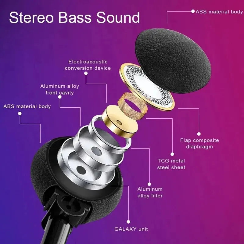 Stereo Earphones Wireless Headset with Mic Glasses Sunglasses