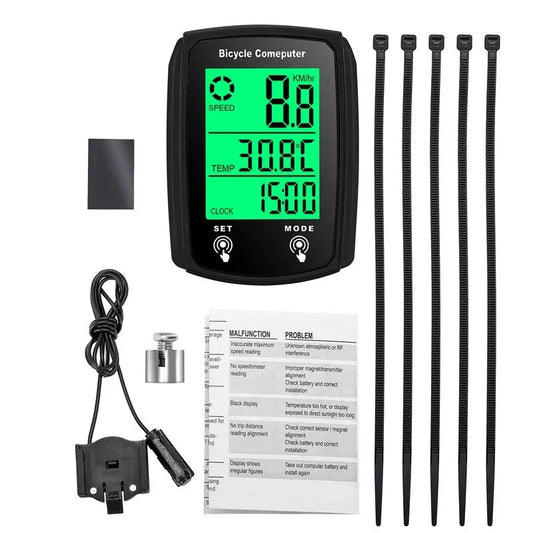Bicycle Computer LCD Digital Wired Cycling Computer