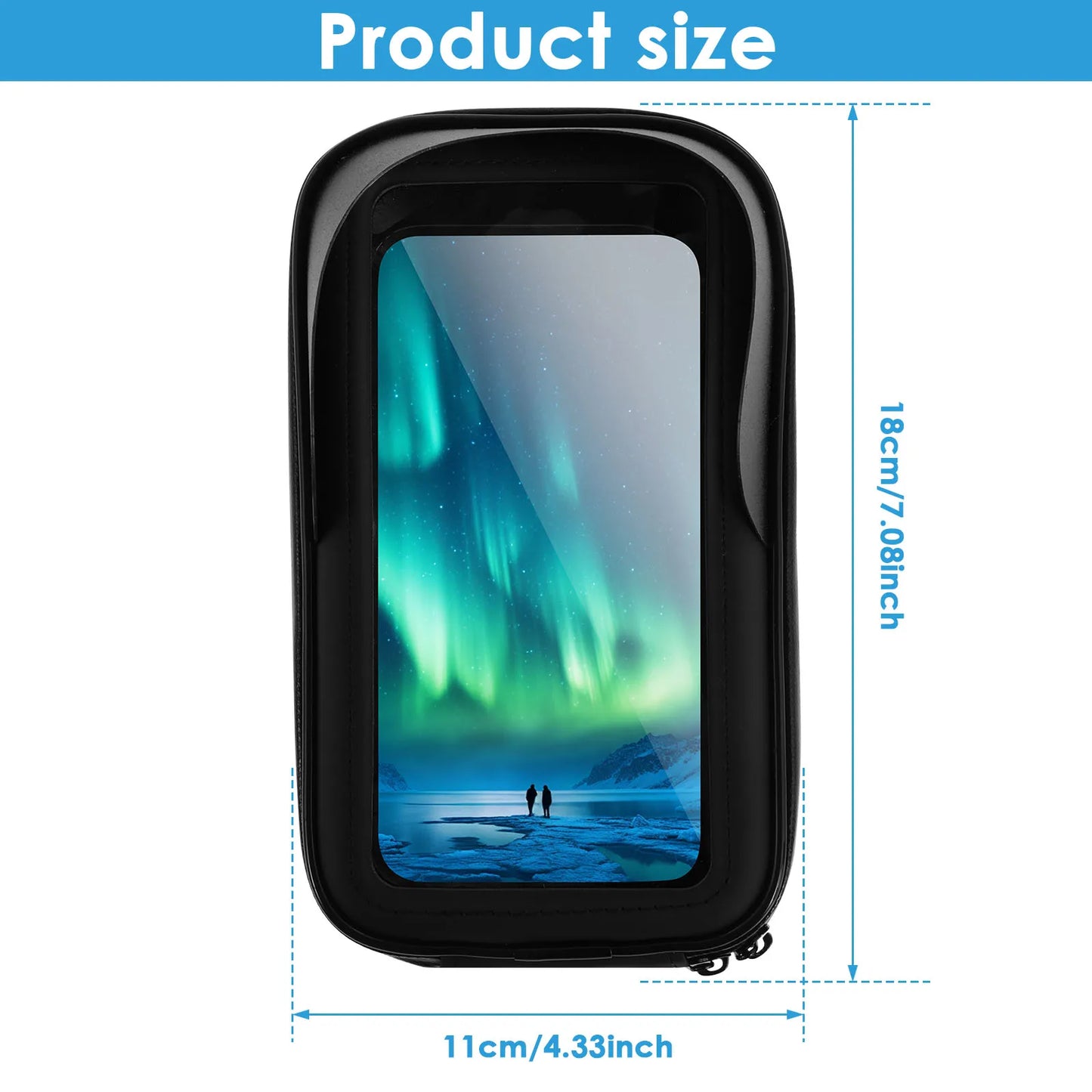Bike Phone Holder Bag Touch Screen Bag Waterproof 360° Rotating