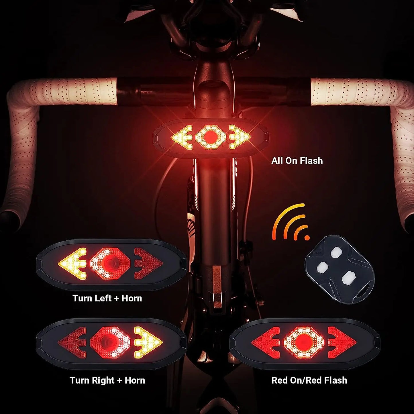 Bicycle Taillight with Turn Signal