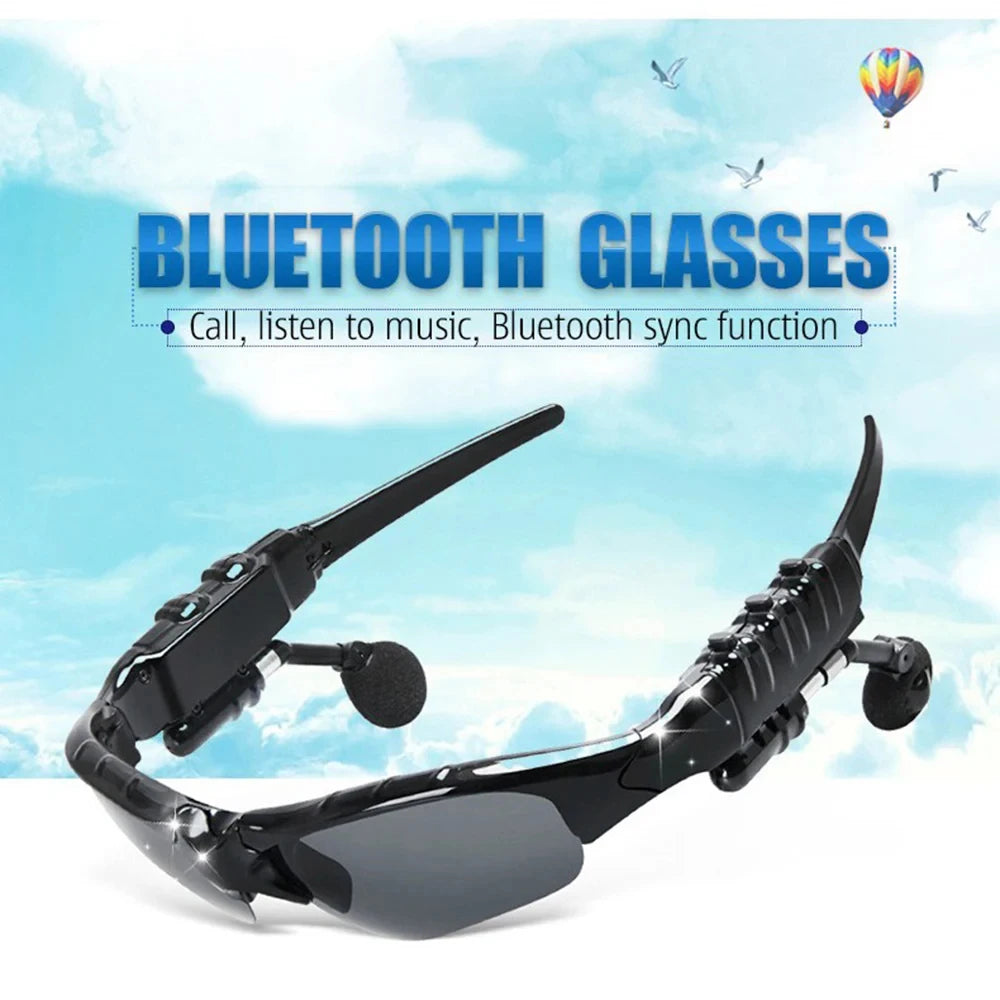 Stereo Earphones Wireless Headset with Mic Glasses Sunglasses