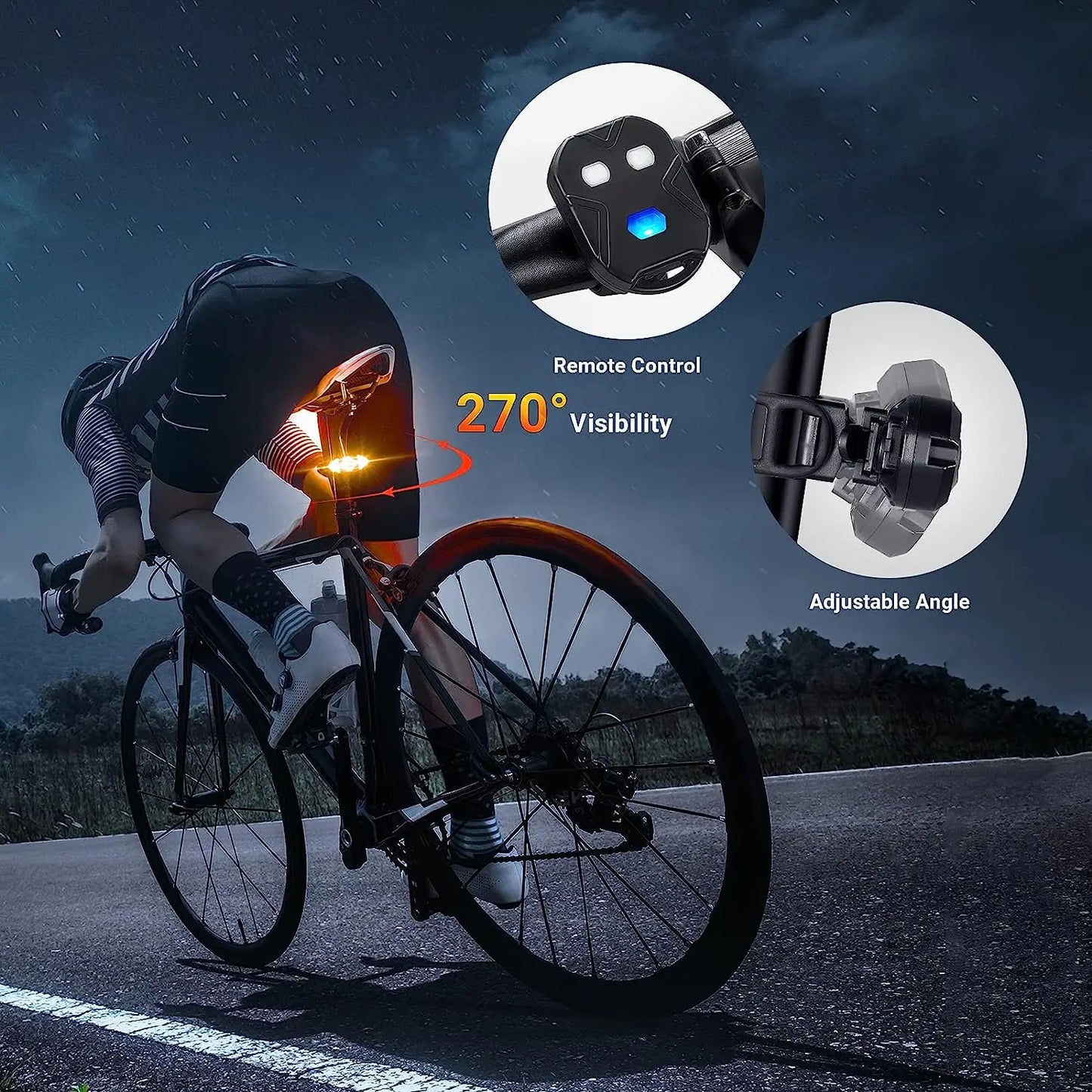 Bicycle Taillight with Turn Signal