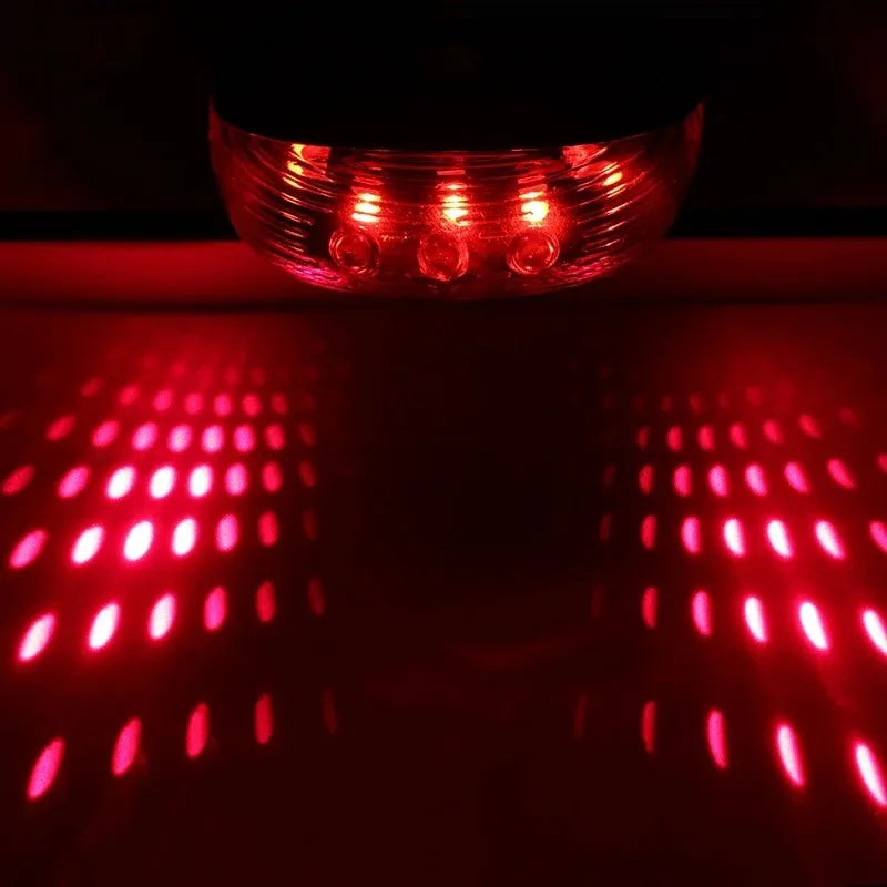 Bicycle Bike LED Lights 2 Lasers 5 LED Waterproof Cycling Taillight