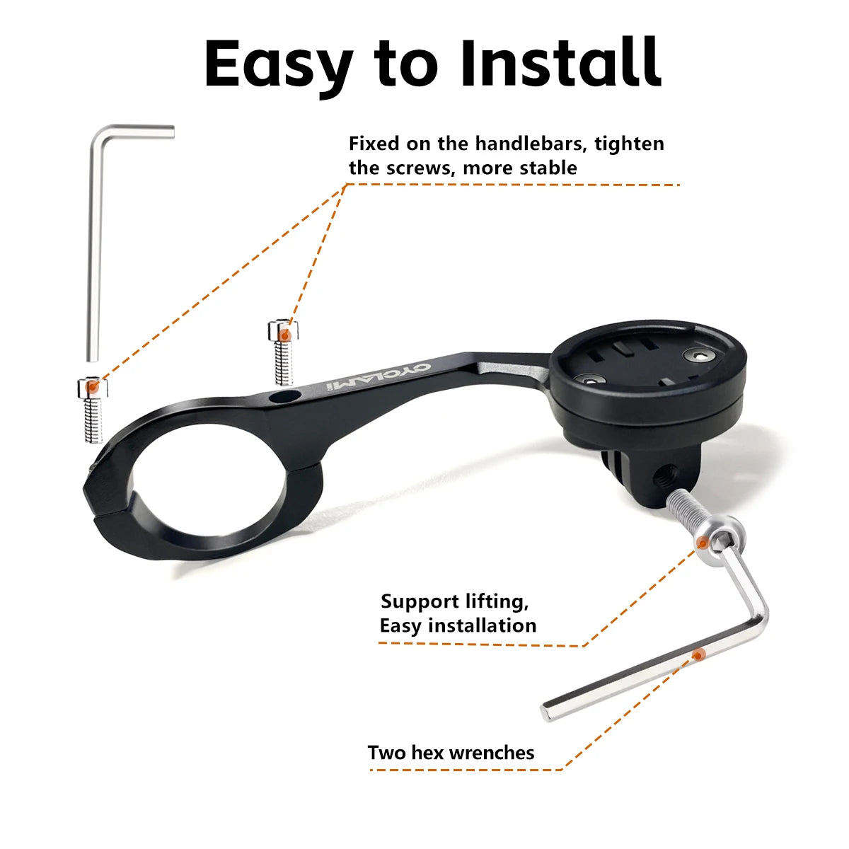 Aluminium Alloy Double-sided Bike Computer Mount