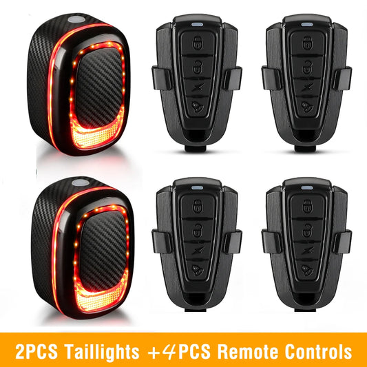 Bicycle Alarm Taillight Anti Theft Bike Light Smart Auto Brake